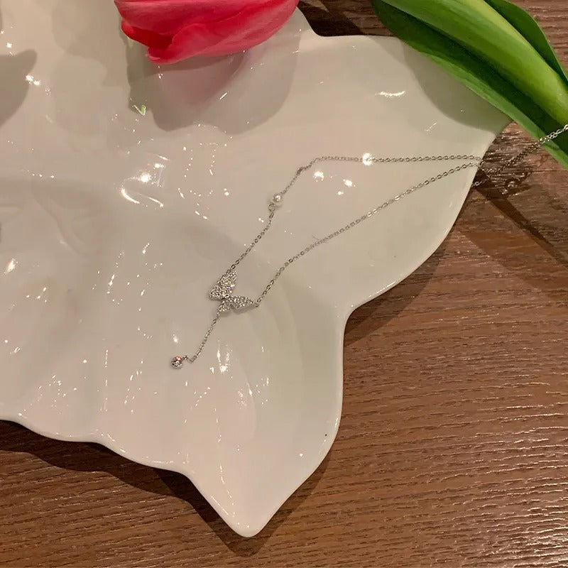 Minimal Butterfly Necklace